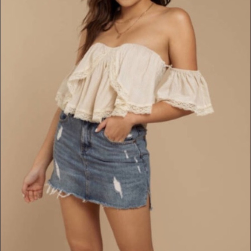 ROVE SENORITA LACE OFF SHOULDER TOP